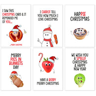 Vegetable Christmas Card Pack A6 Size